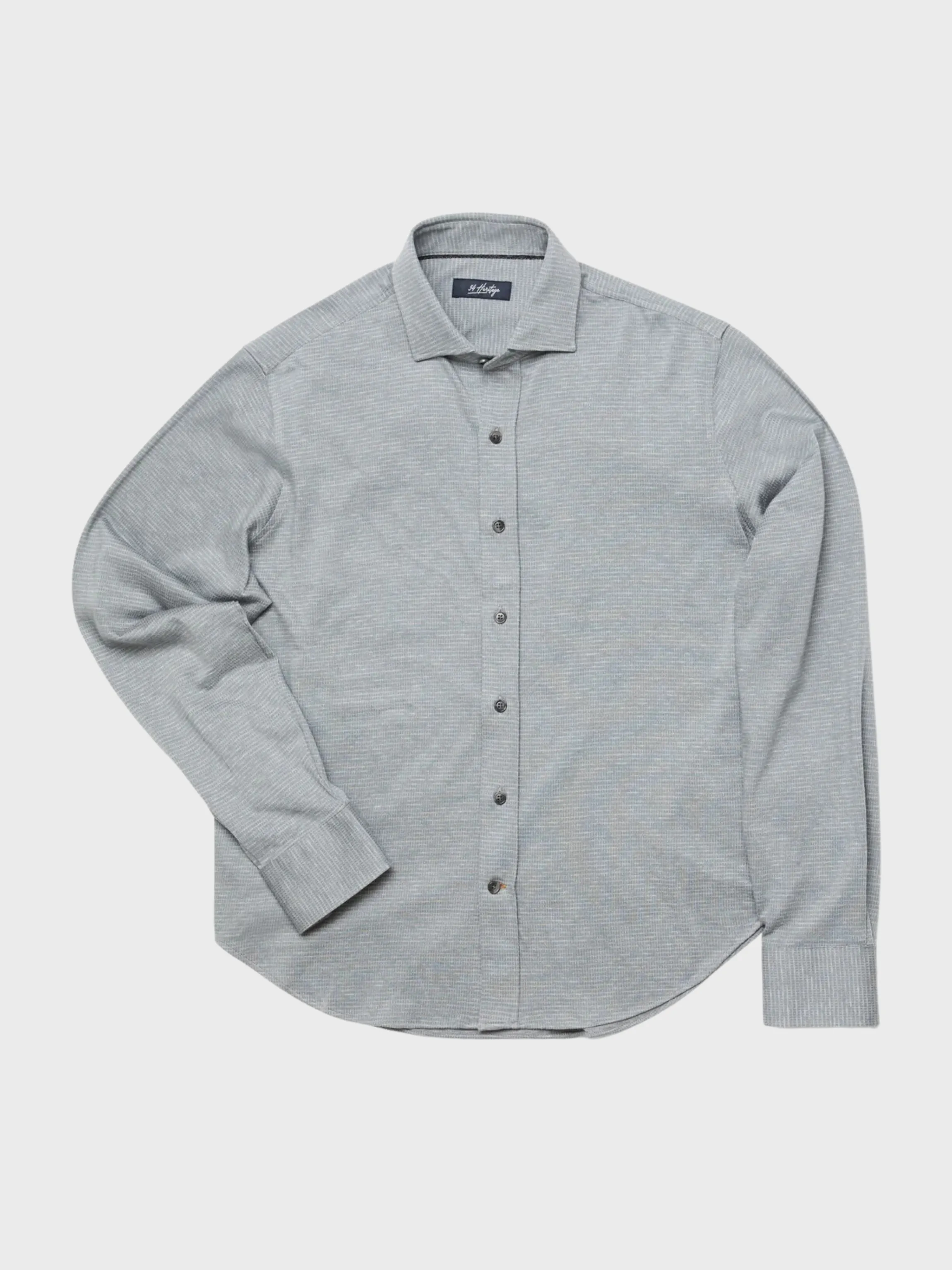 34 Heritage Shirt Structured Shirt Light Grey