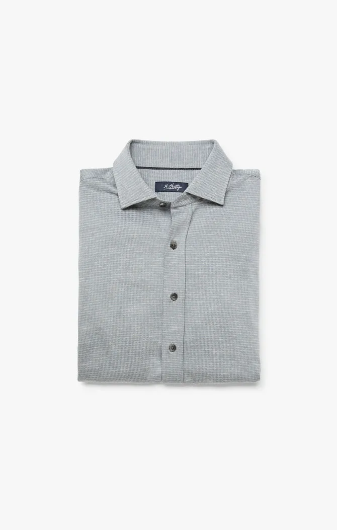 34 Heritage Shirt Structured Shirt Light Grey
