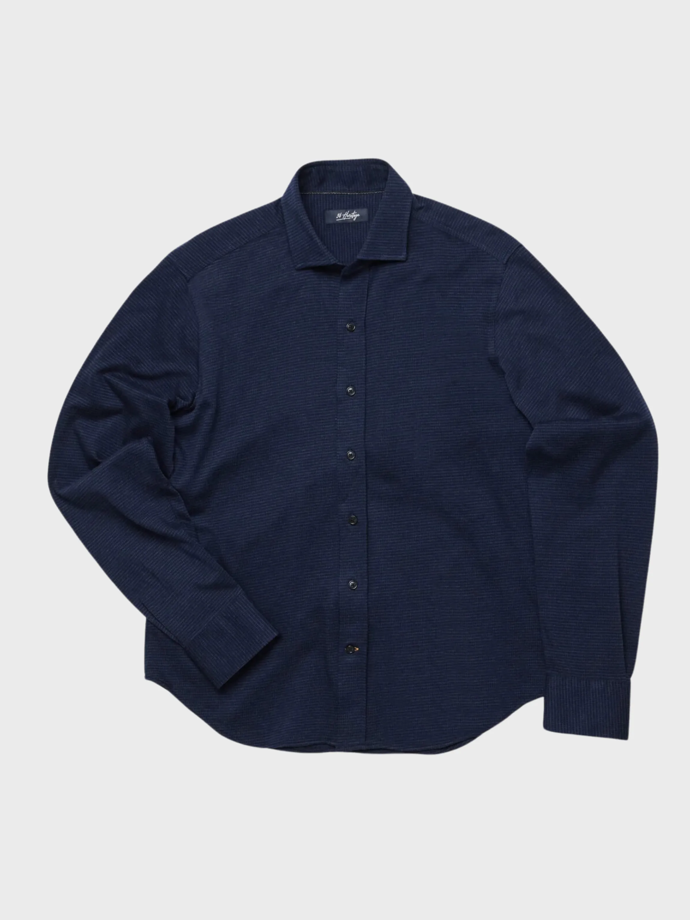 34 Heritage Shirt Structured Shirt Navy Blue