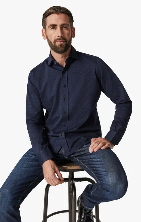 34 Heritage Shirt Structured Shirt Navy Blue