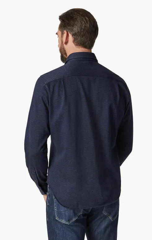 34 Heritage Shirt Structured Shirt Navy Blue