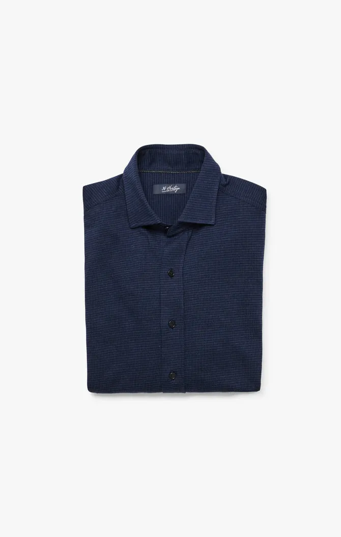 34 Heritage Shirt Structured Shirt Navy Blue