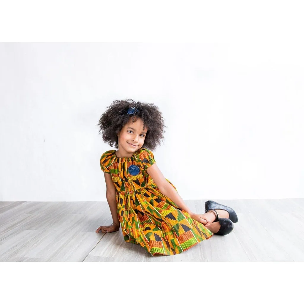 African Kente Big Sister Little Sister Dress Set