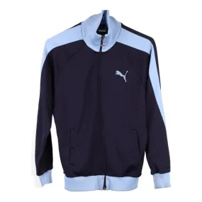 Age 13-14 Puma Track Jacket - Large Navy Polyester Blend