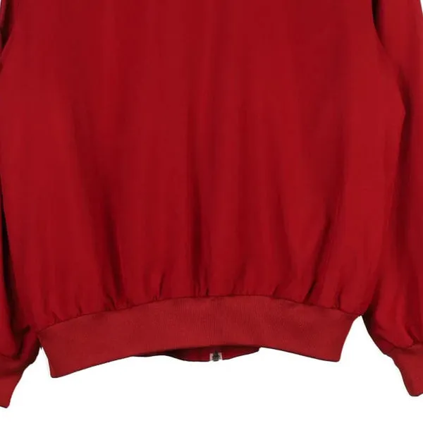 Age 14 Adidas Spellout Track Jacket - Large Red Polyester