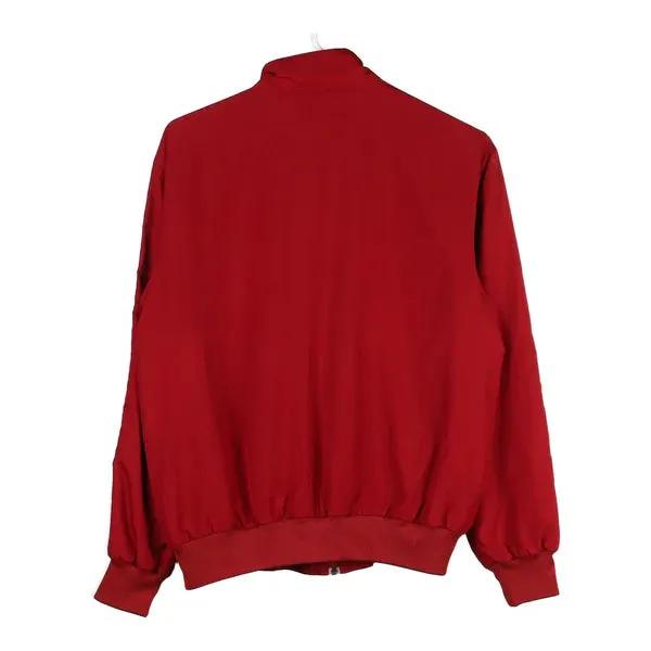 Age 14 Adidas Spellout Track Jacket - Large Red Polyester