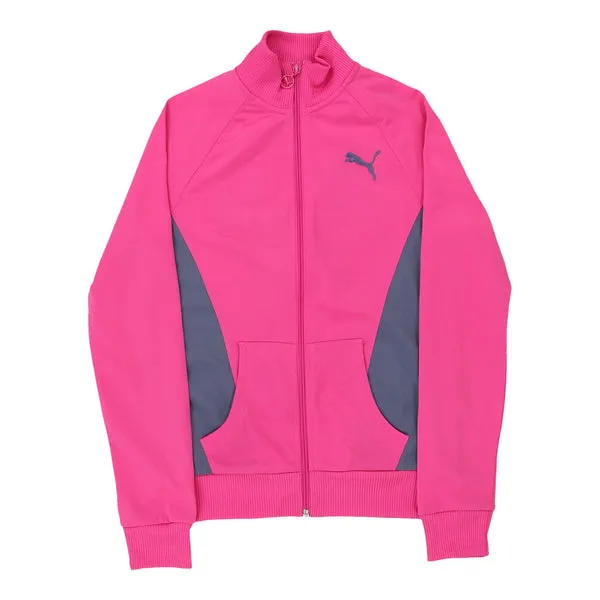 Age 14 Puma Track Jacket - XL Pink Polyester