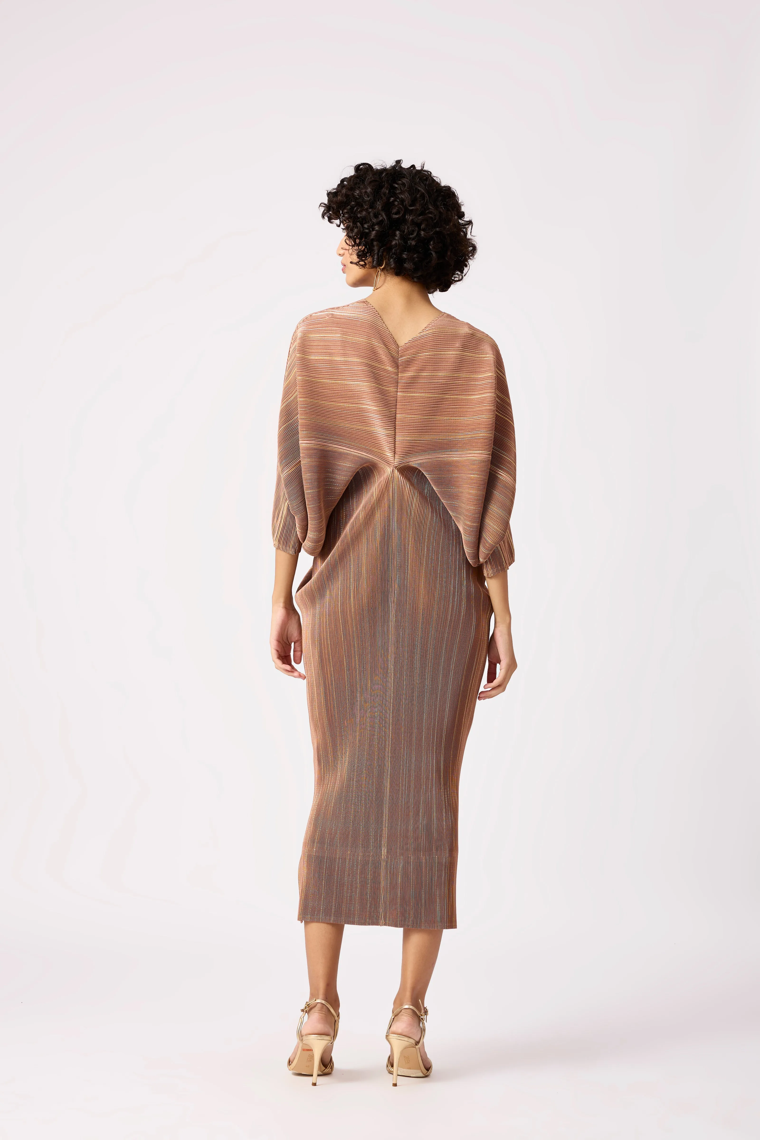 Aika Metallic Dress - Coco & Gold