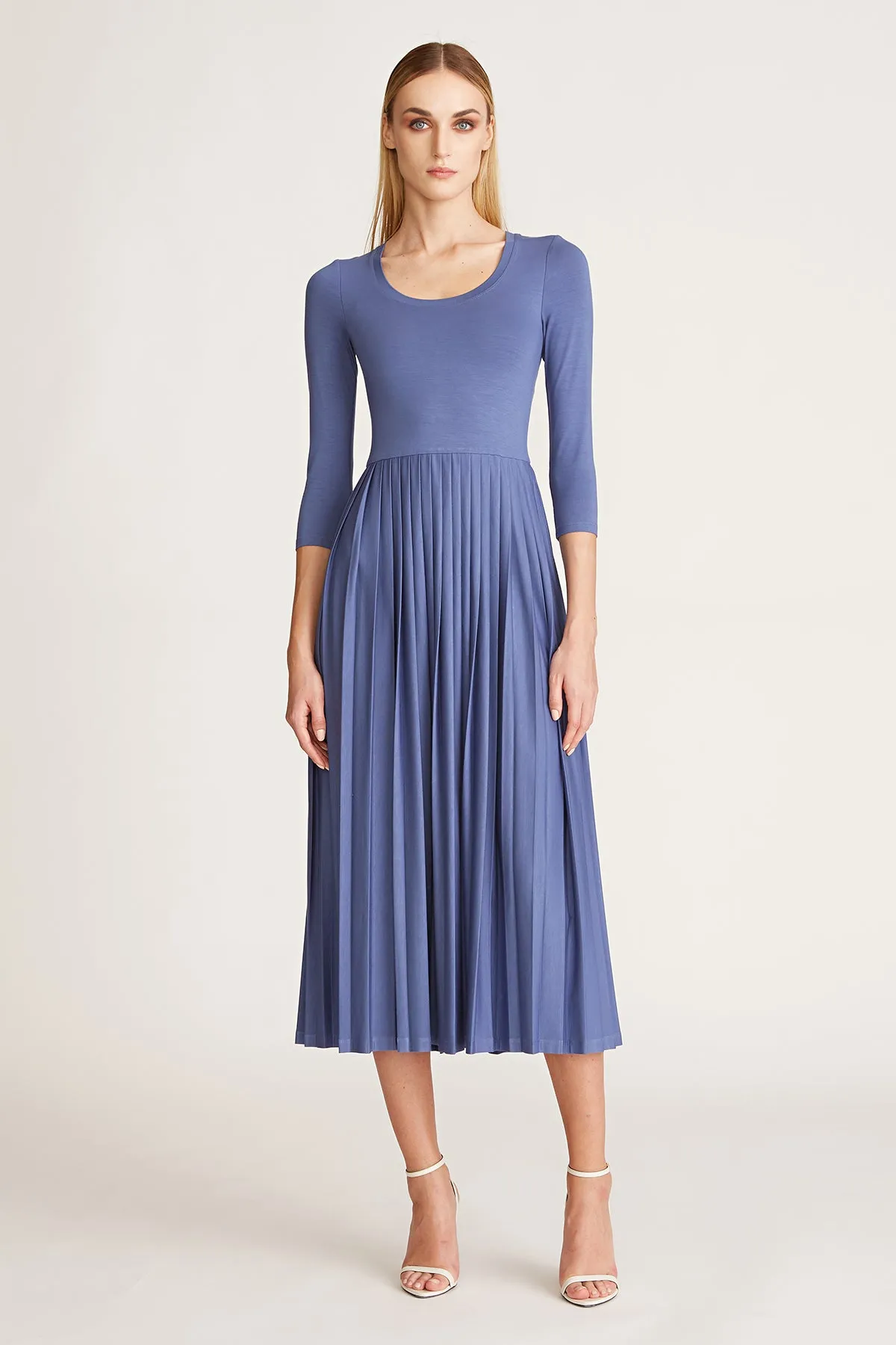 Amy Pleated T-Dress