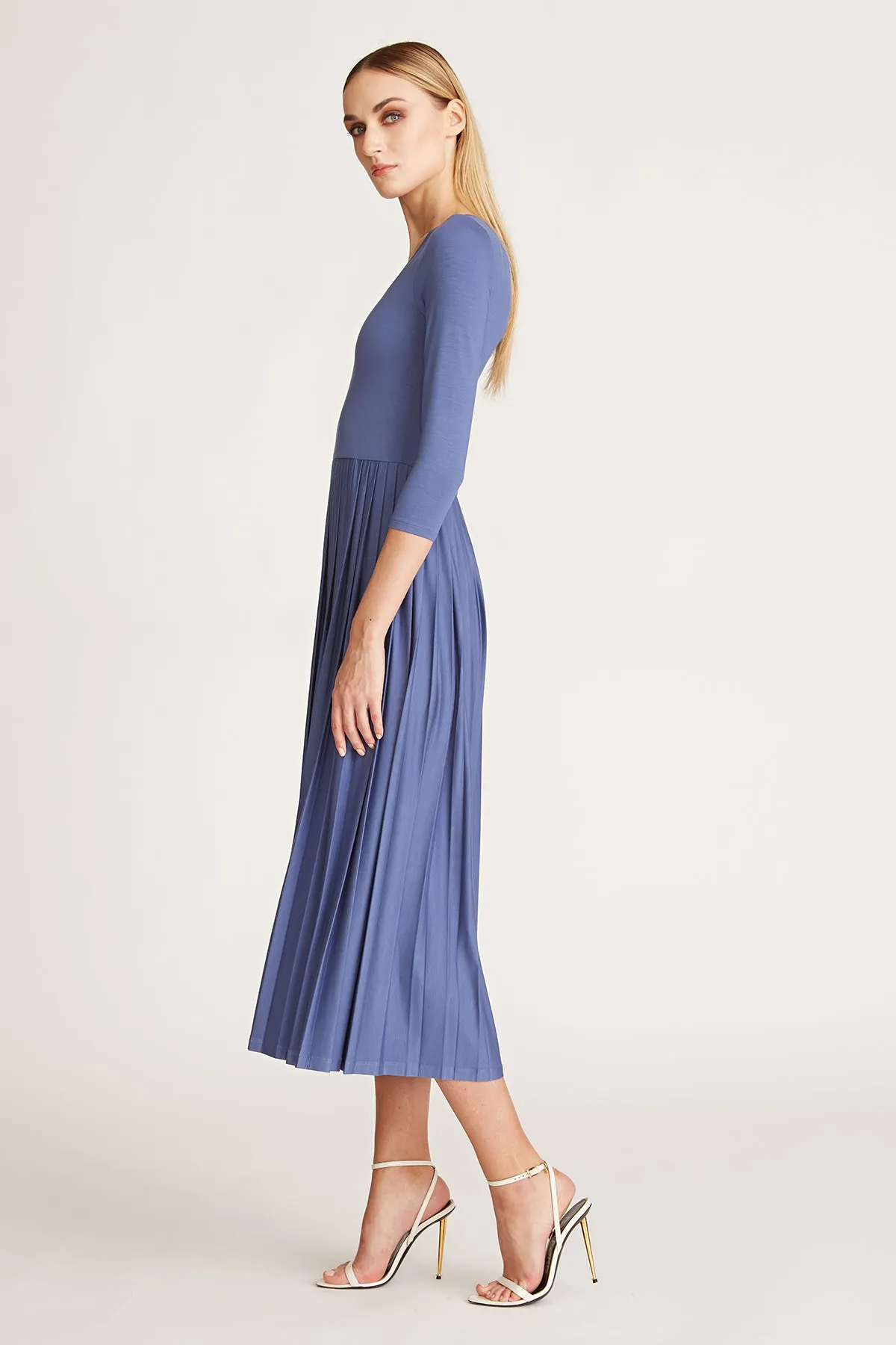 Amy Pleated T-Dress