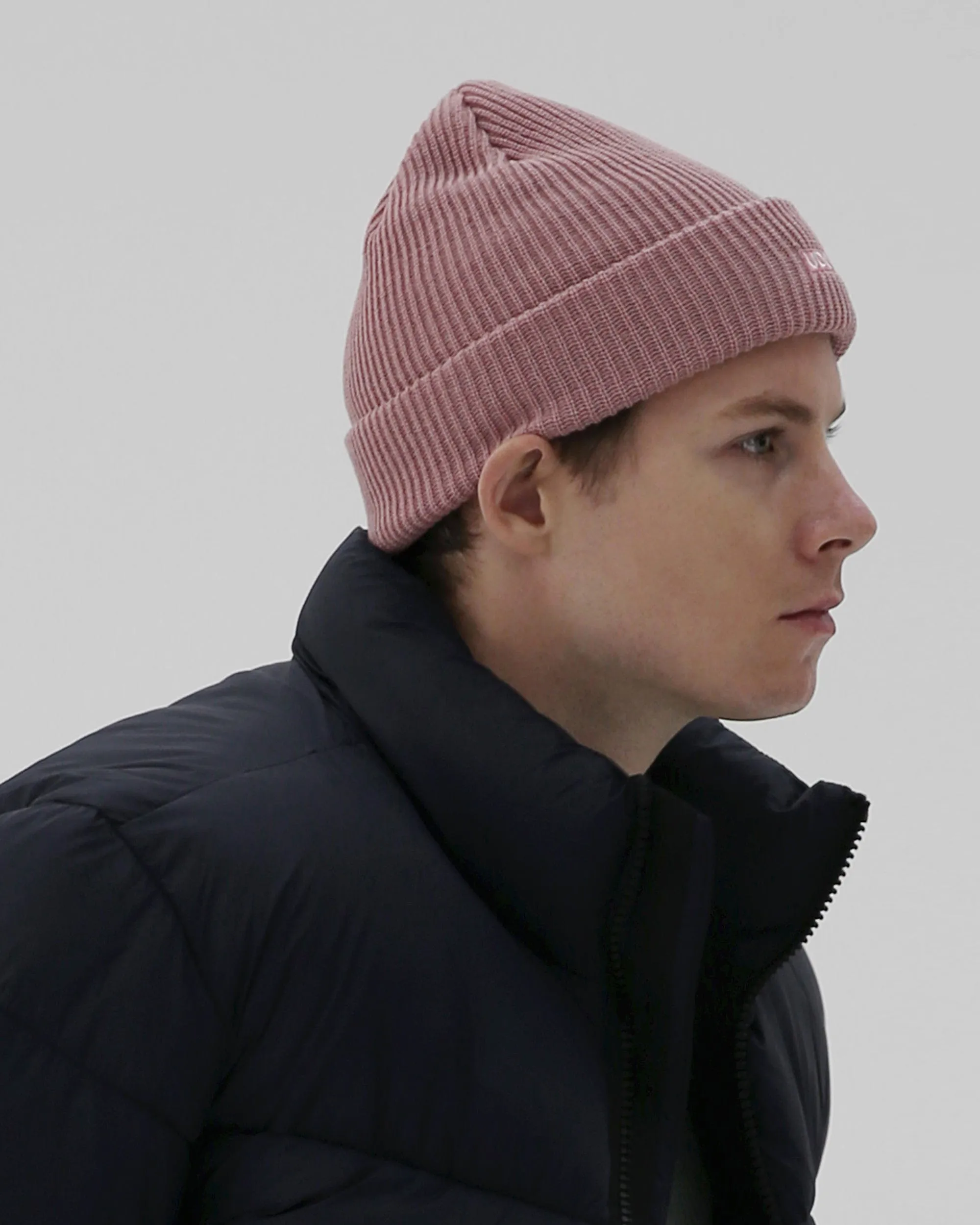BEANIE / LONG TAIL / BOX LOGO / I PINK