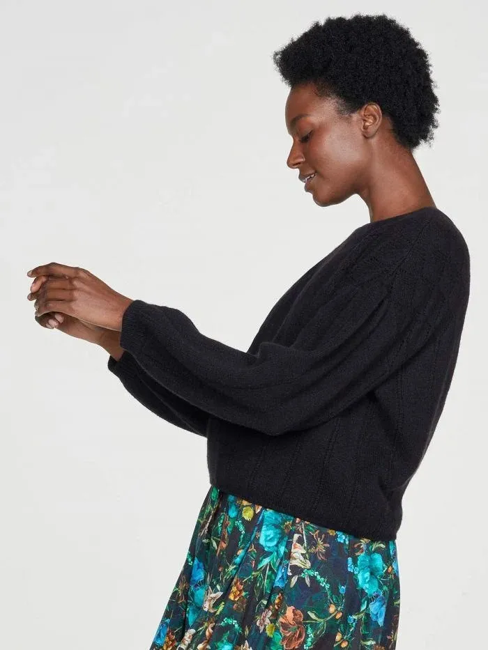 Bennedetta Pointelle Jumper Black