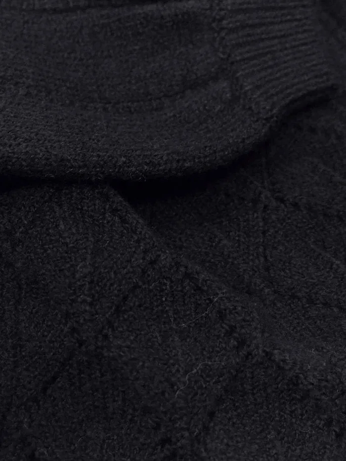 Bennedetta Pointelle Jumper Black