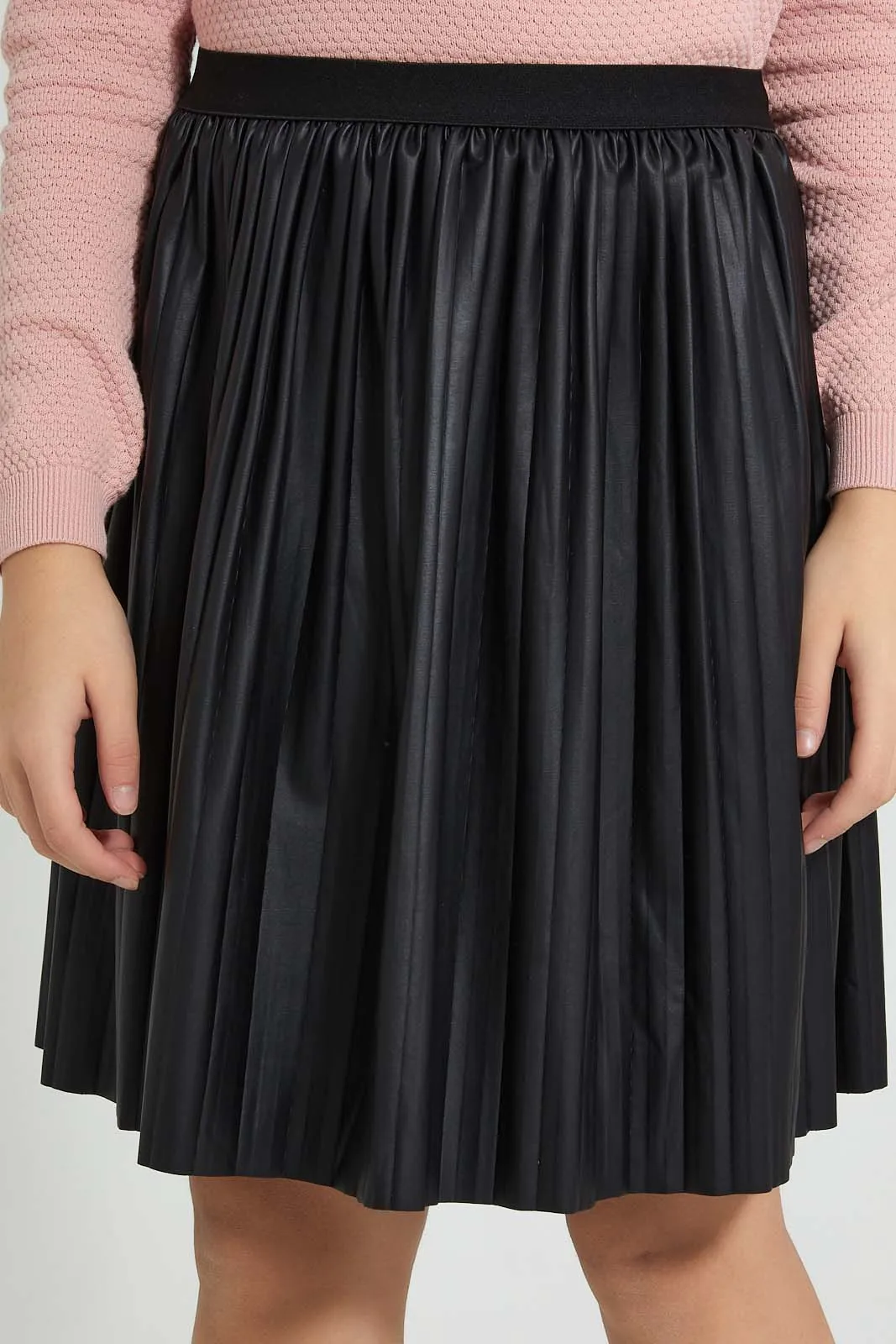 Black Pleated Skirt
