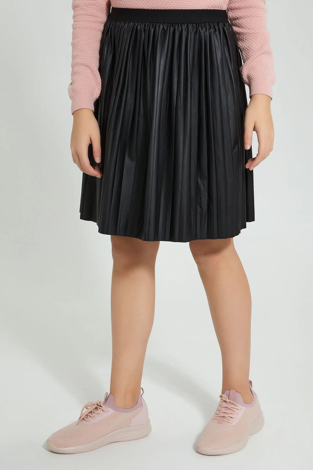 Black Pleated Skirt