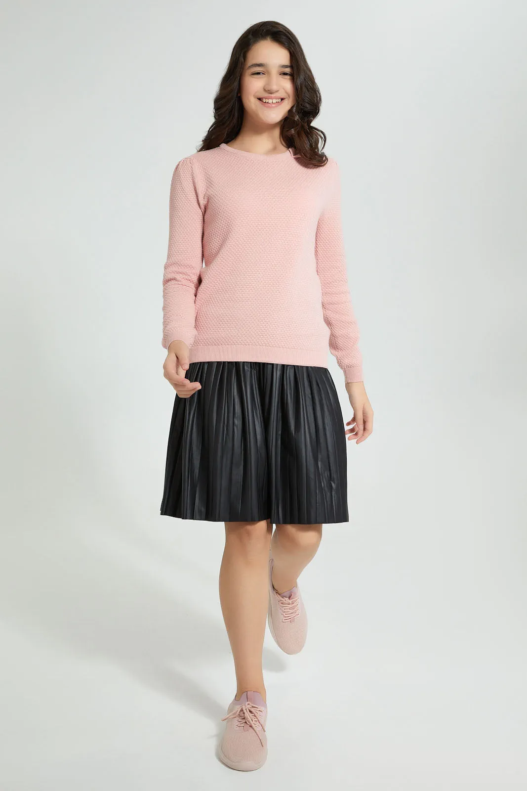 Black Pleated Skirt