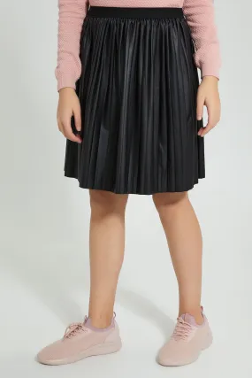 Black Pleated Skirt