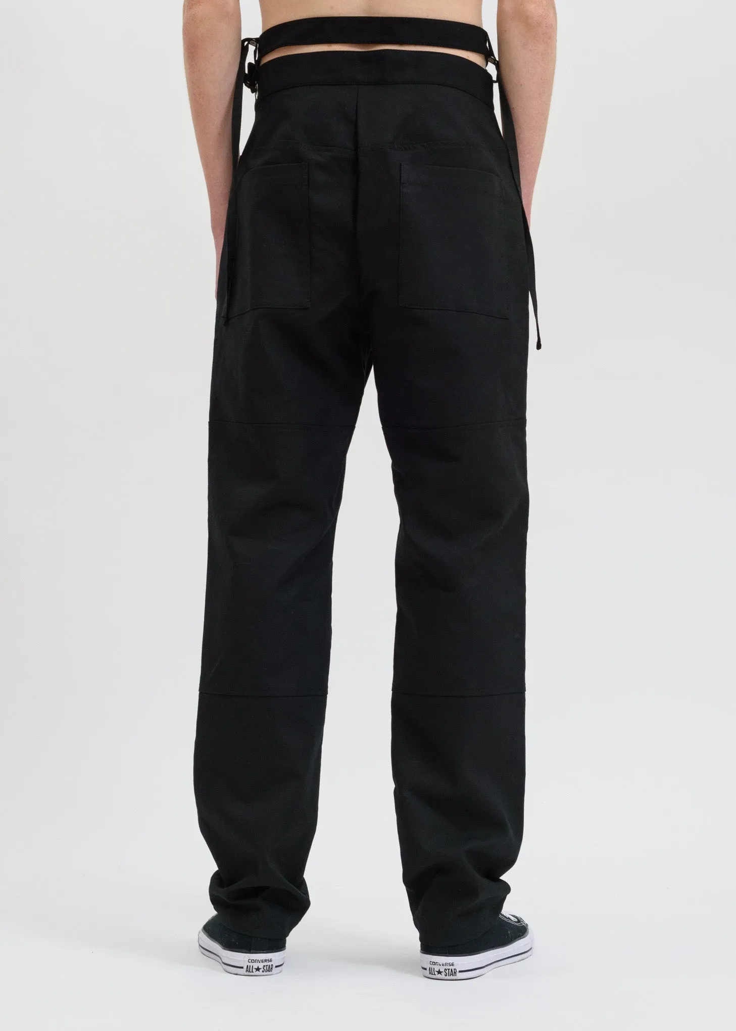 Black Waist Strap Pants