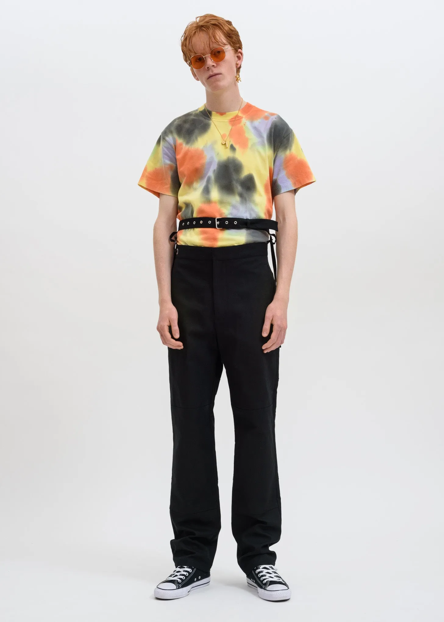 Black Waist Strap Pants