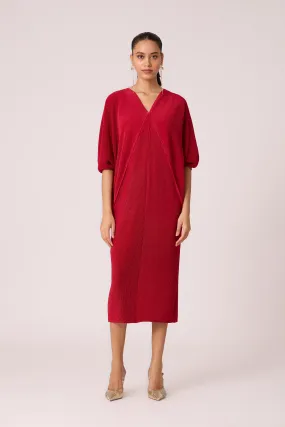 Blake Dress - Metallic Red