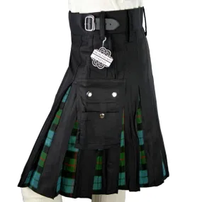 Cargo Kilts - Tartan Combo Utility Kilt: Gunn Ancient