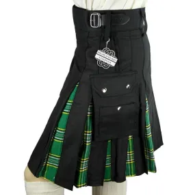 Cargo Kilts - Tartan Combo Utility Kilt: Irish