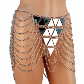 Claudia Mirror and Chain Skirt