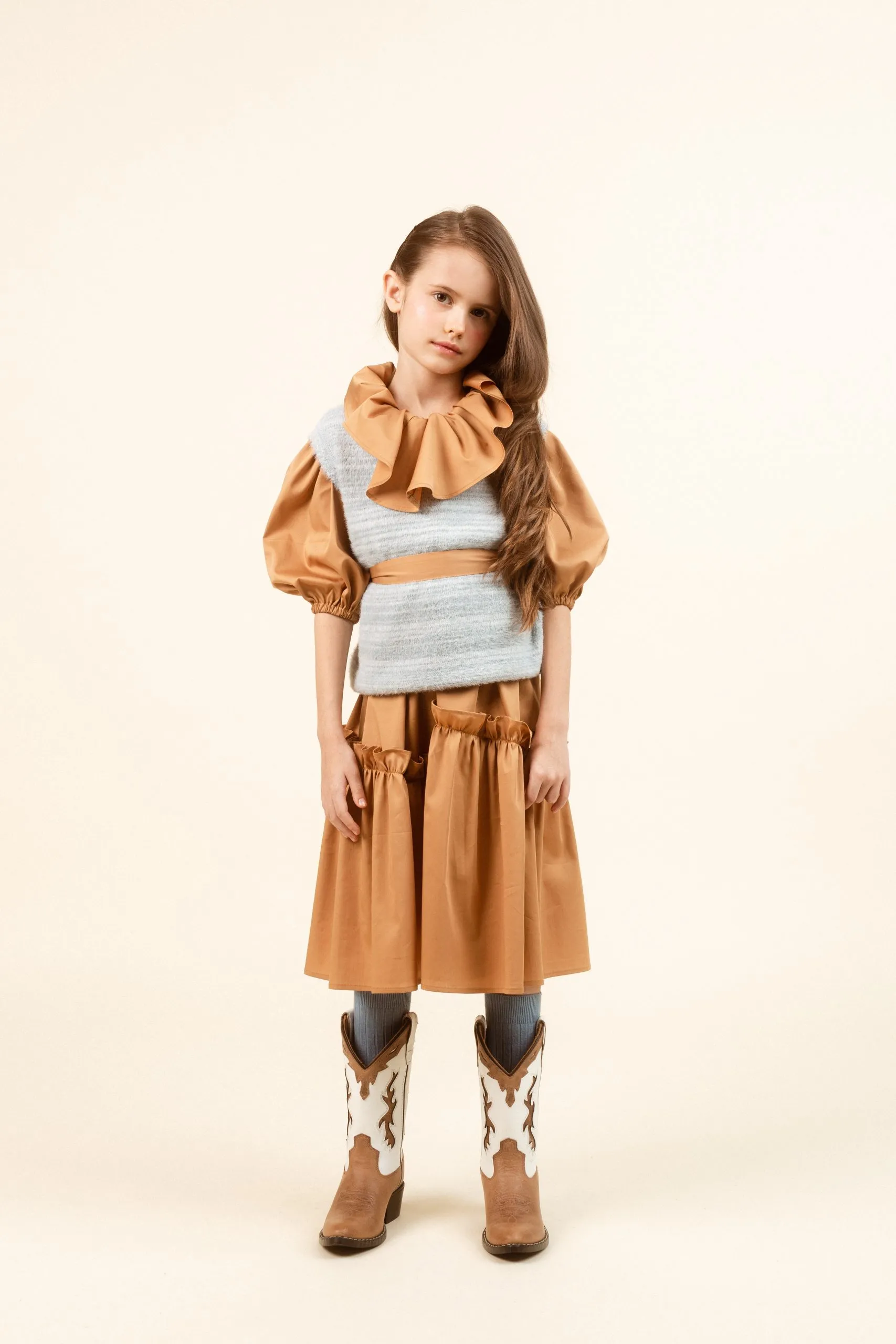 Cotton Maxi Dress Geneva Brown