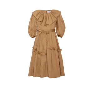 Cotton Maxi Dress Geneva Brown