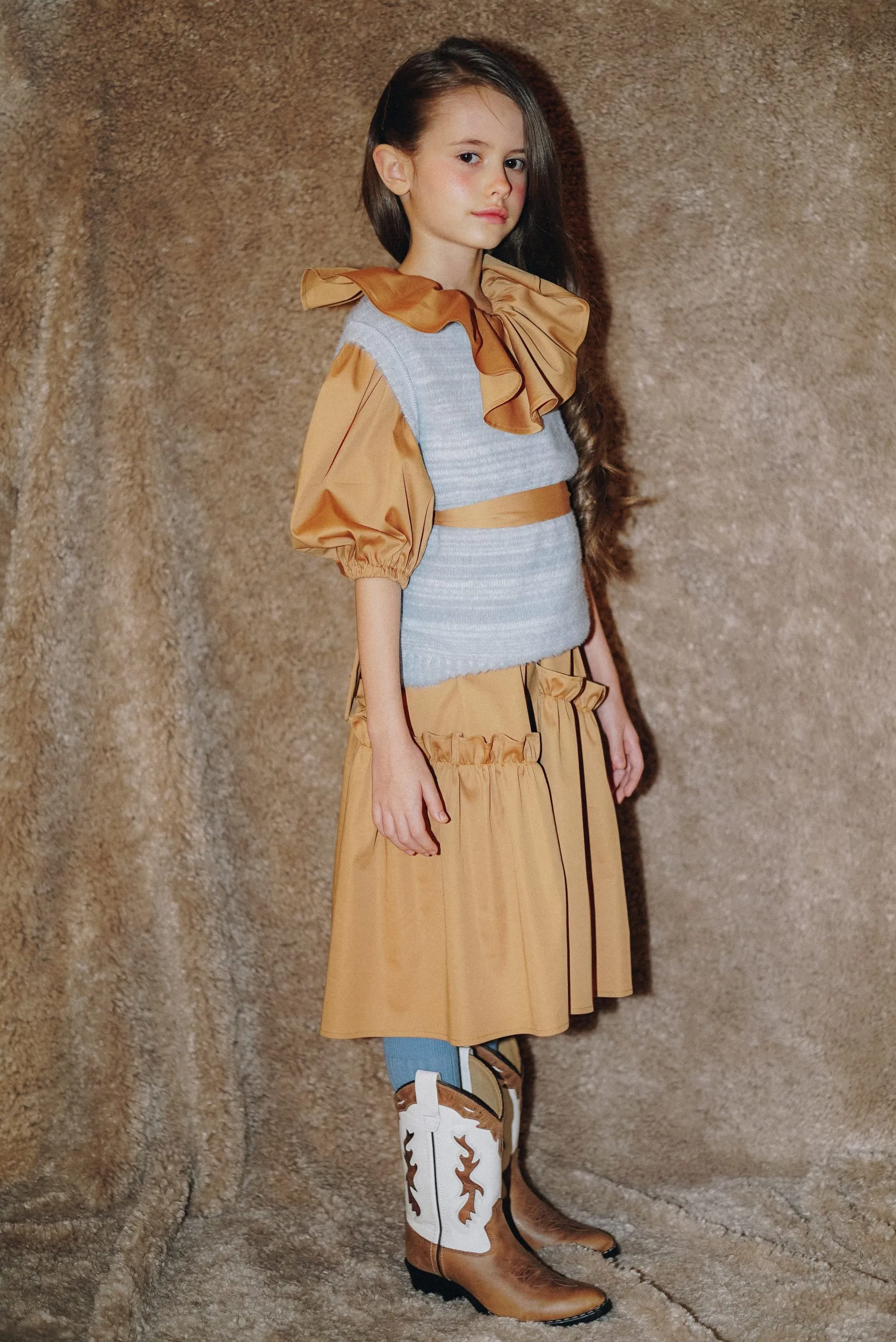 Cotton Maxi Dress Geneva Brown