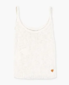 Cream Knit Tank