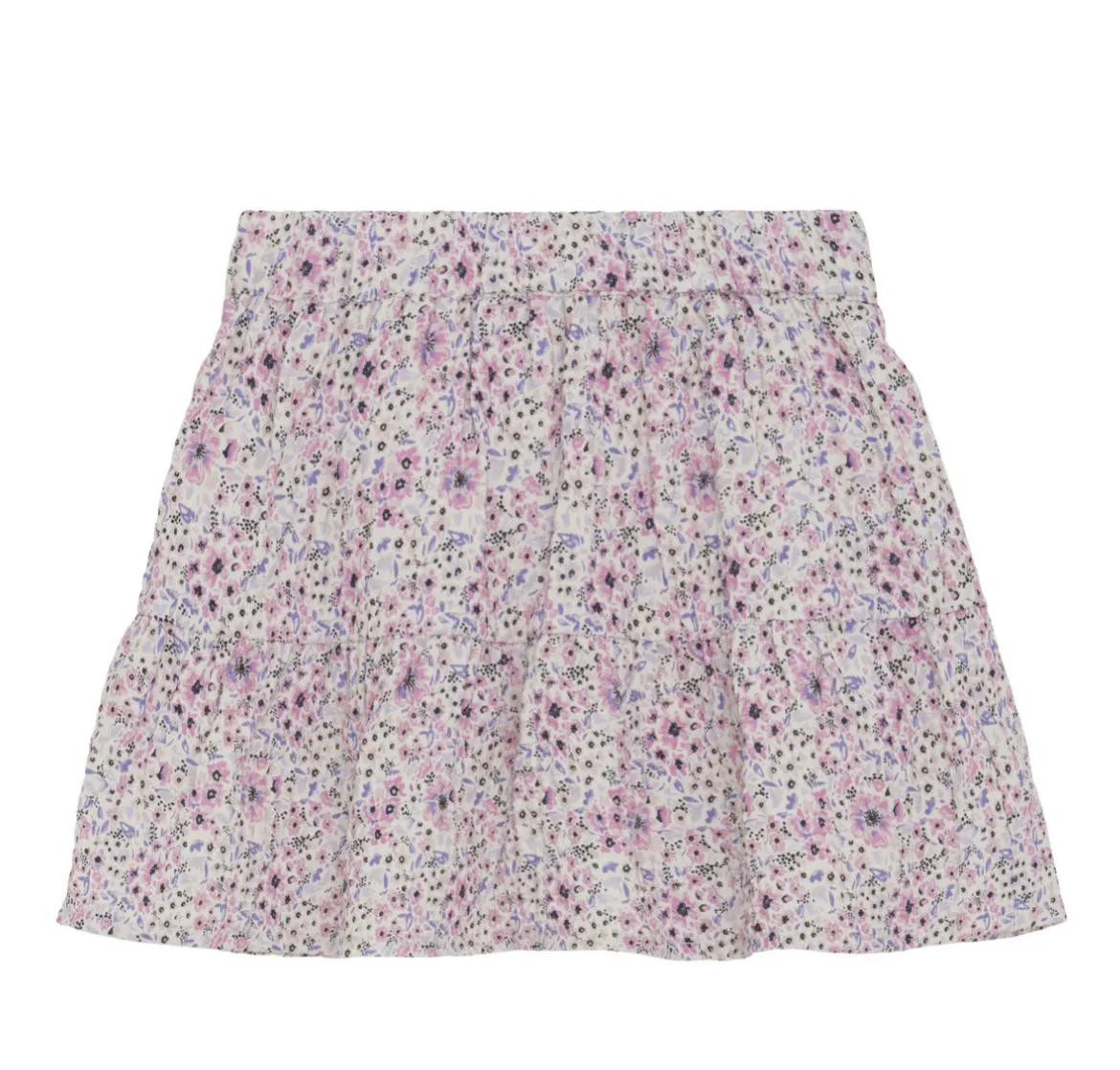 Creamie Brand Crinkle Chiffon Floral Ruffle Skirt: Size 2 to 8 Years