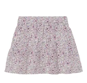 Creamie Brand Crinkle Chiffon Floral Ruffle Skirt: Size 2 to 8 Years