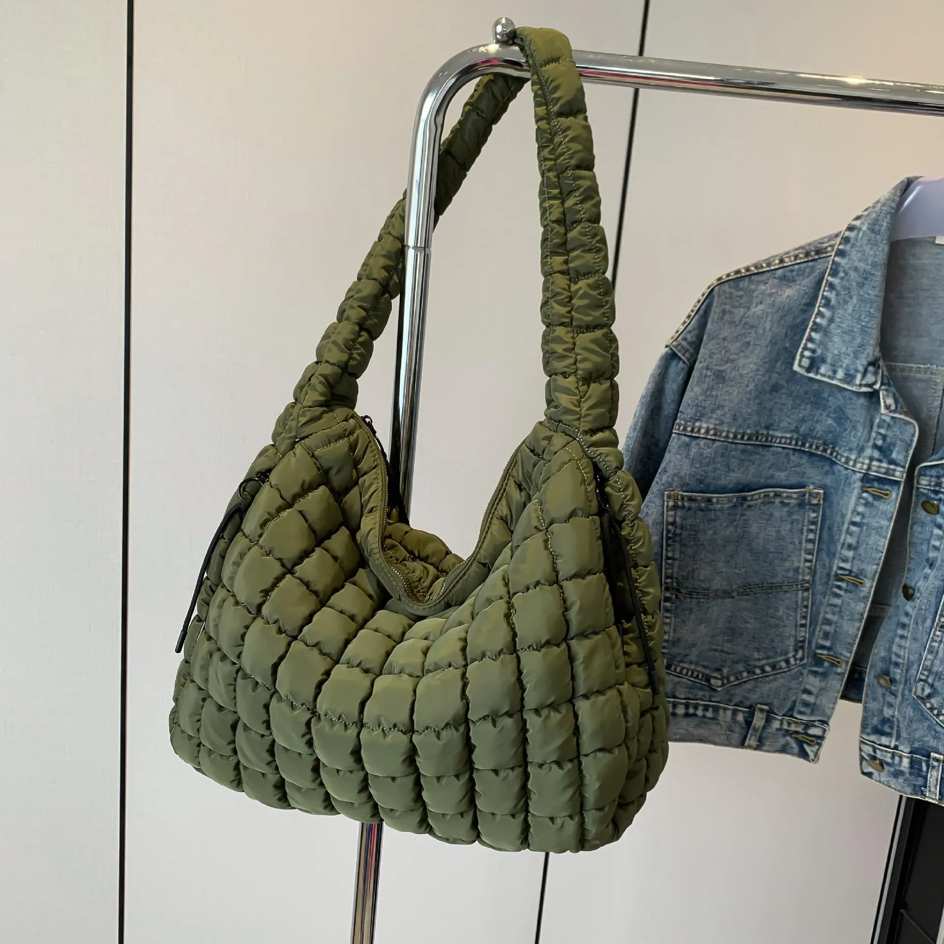 Crossbody Pleated Bag