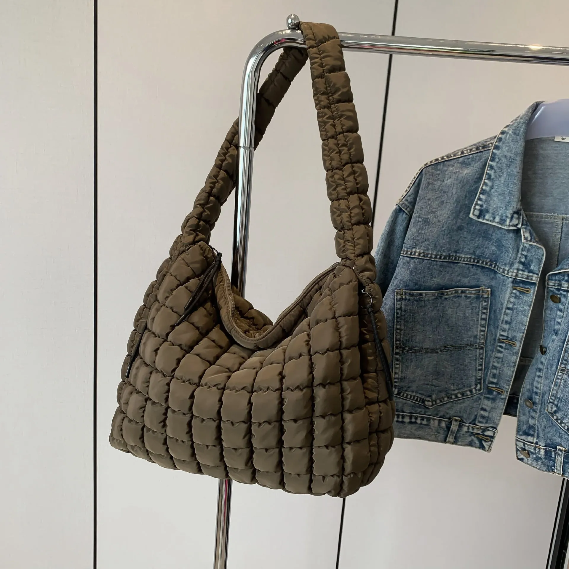 Crossbody Pleated Bag