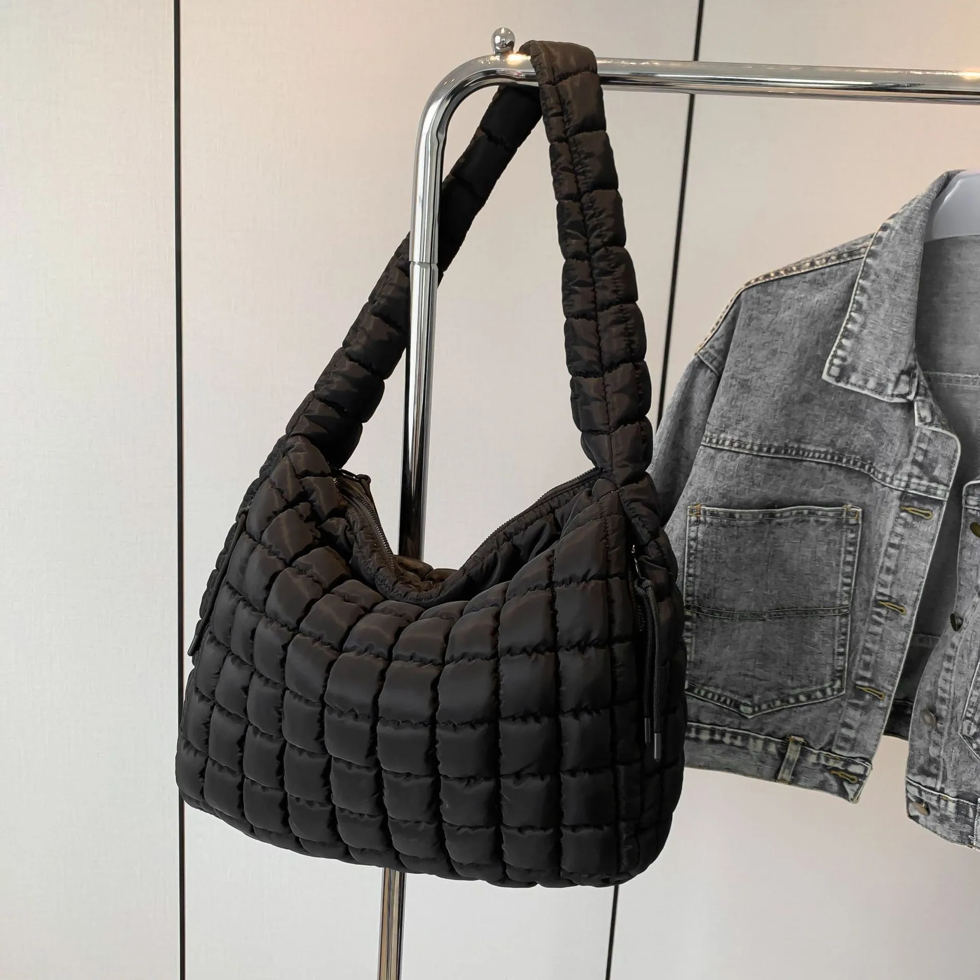 Crossbody Pleated Bag