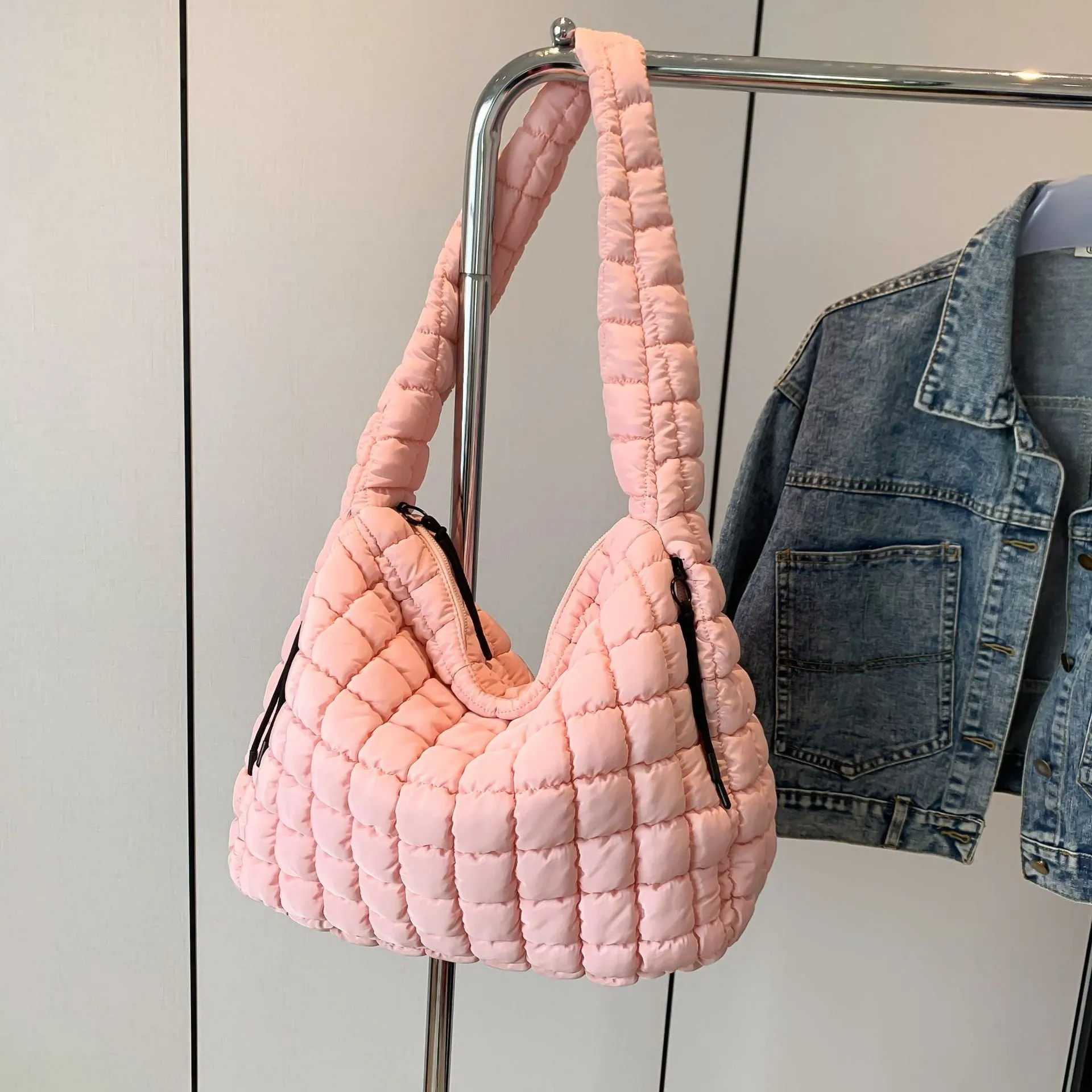 Crossbody Pleated Bag