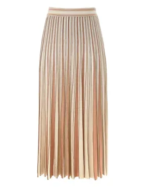 Crush Metallic Stripe Skirt