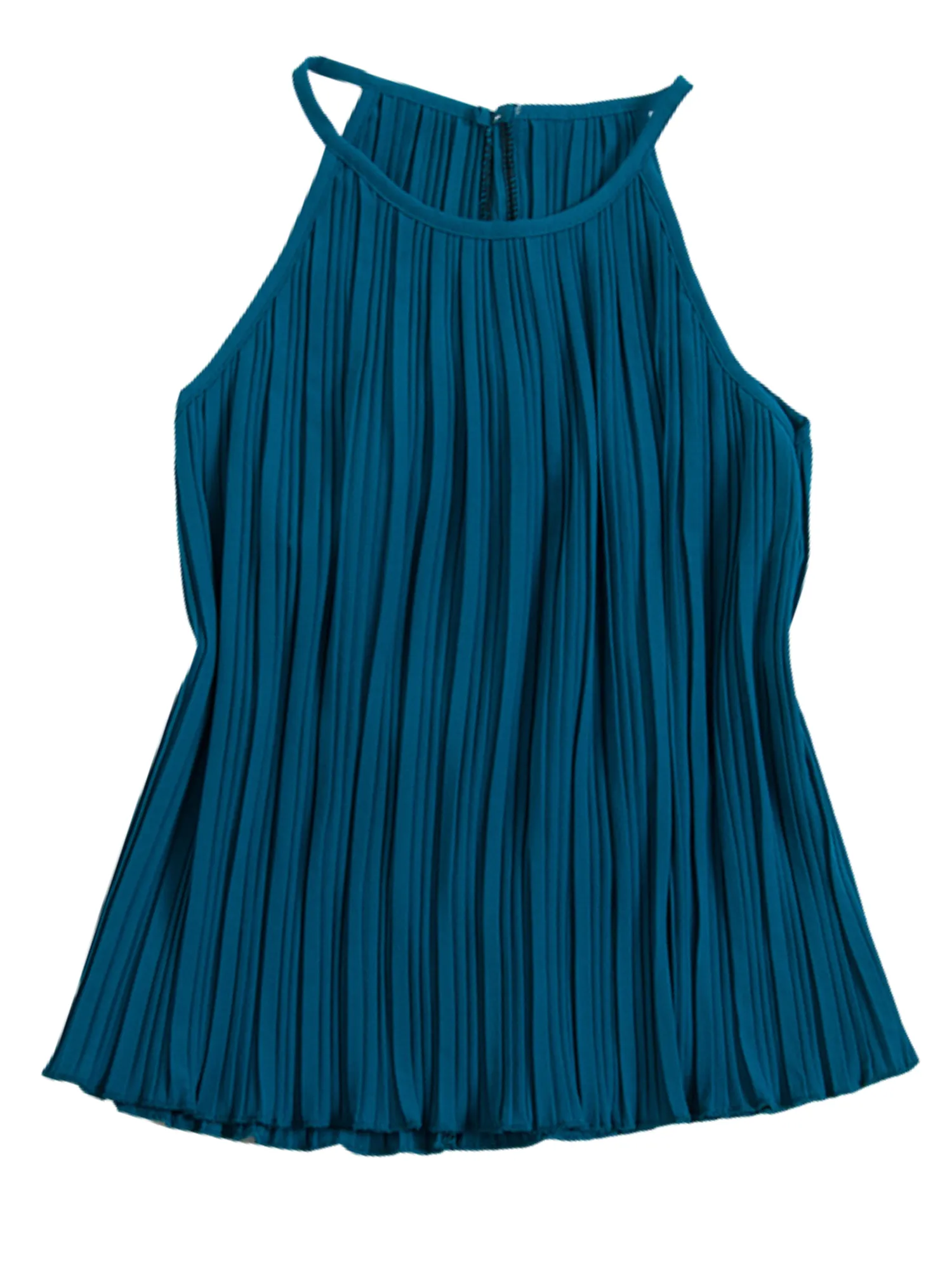 'Darcel' Halter-neck Pleated Top (7 Colors)
