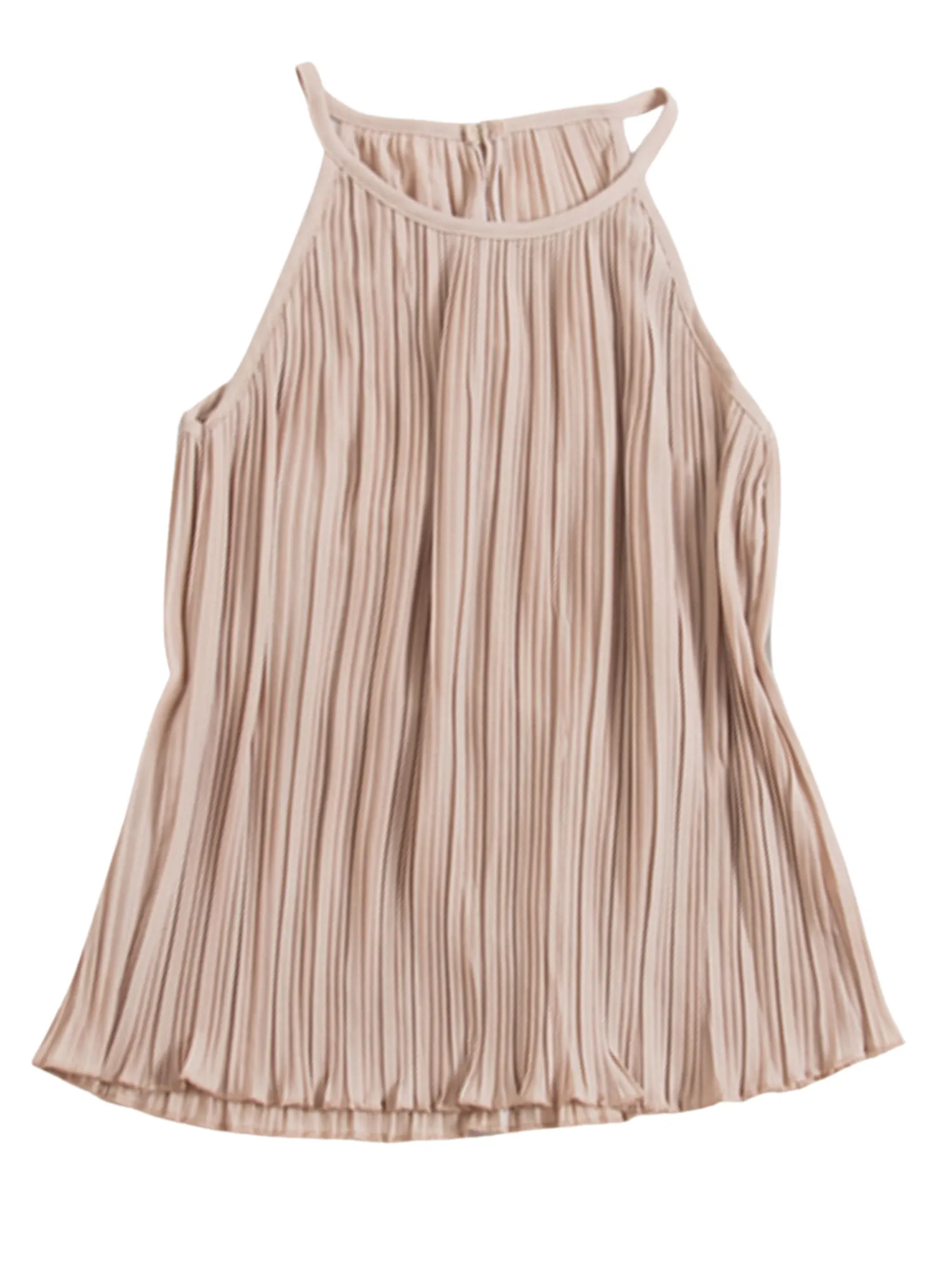 'Darcel' Halter-neck Pleated Top (7 Colors)