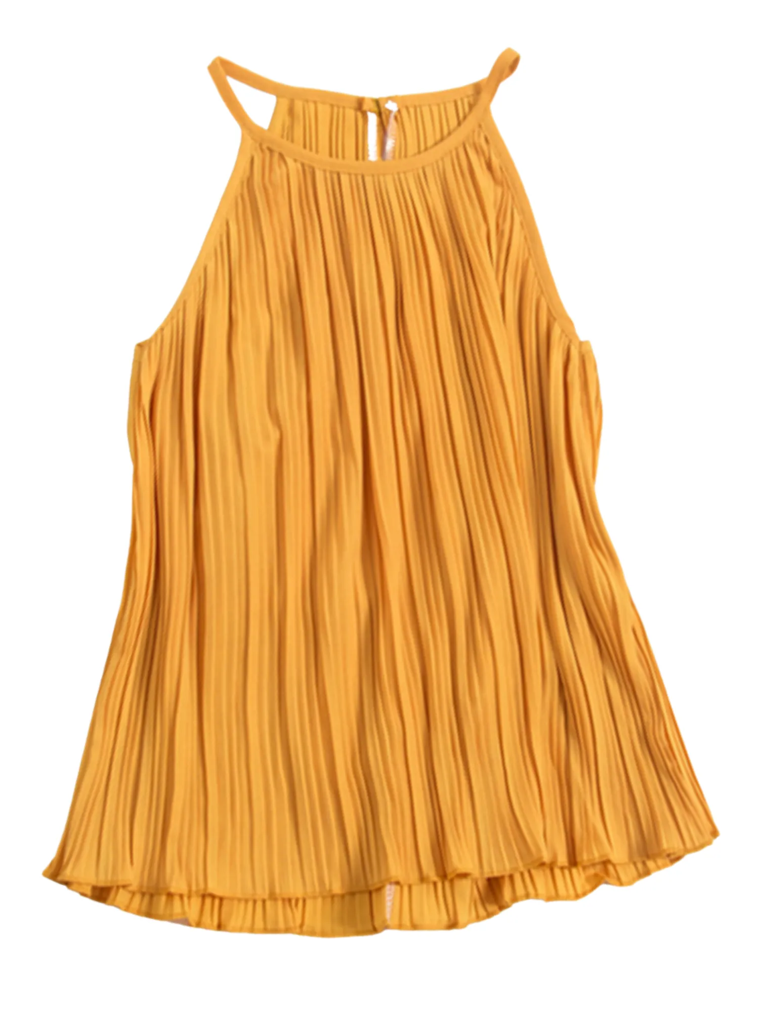 'Darcel' Halter-neck Pleated Top (7 Colors)