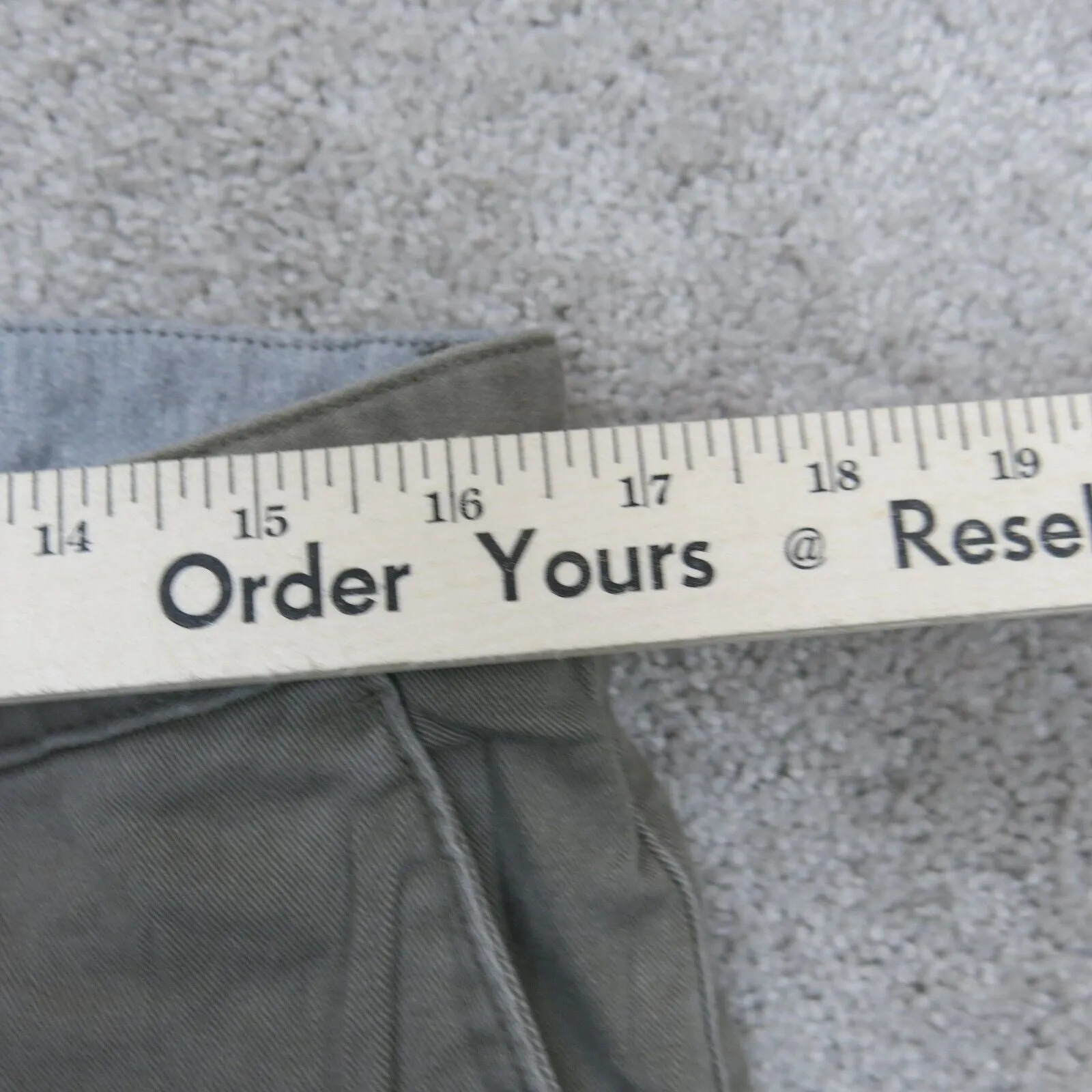 Dockers Men Chino Pant Straight Leg Mid Rise Pockets Cotton Dark Gray SZ W36XL32