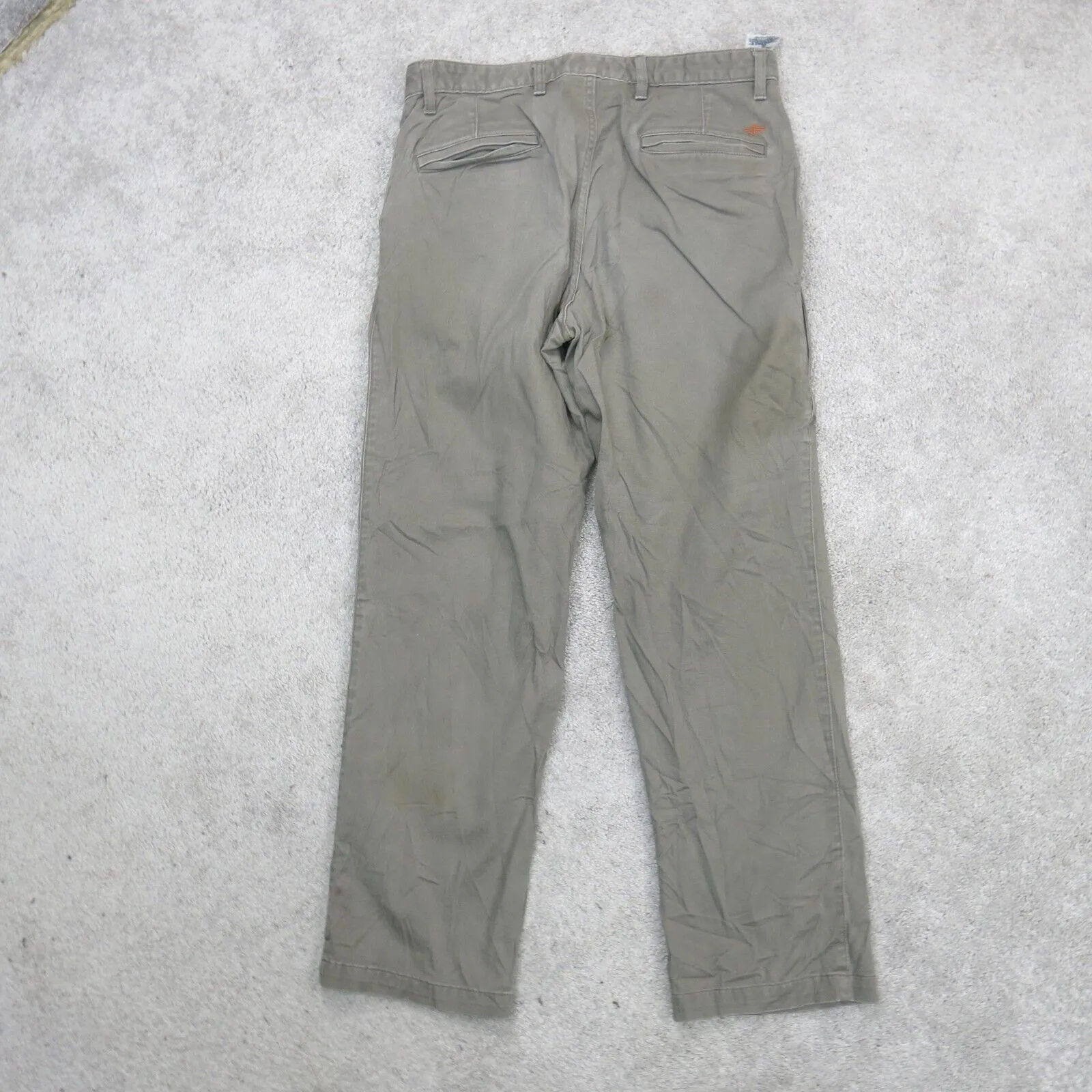 Dockers Men Chino Pant Straight Leg Mid Rise Pockets Cotton Dark Gray SZ W36XL32