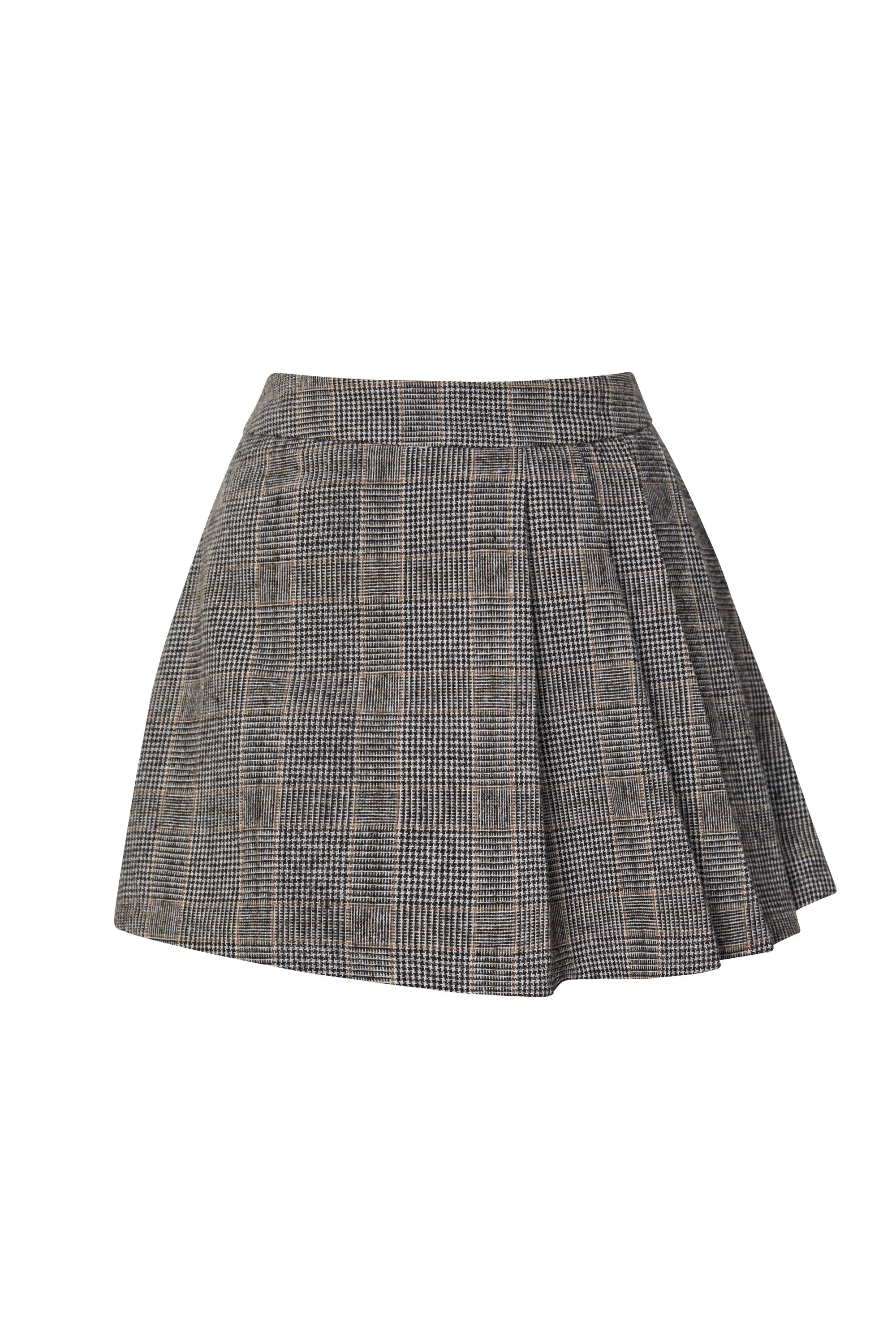 Erika Charcoal Pleated Skort