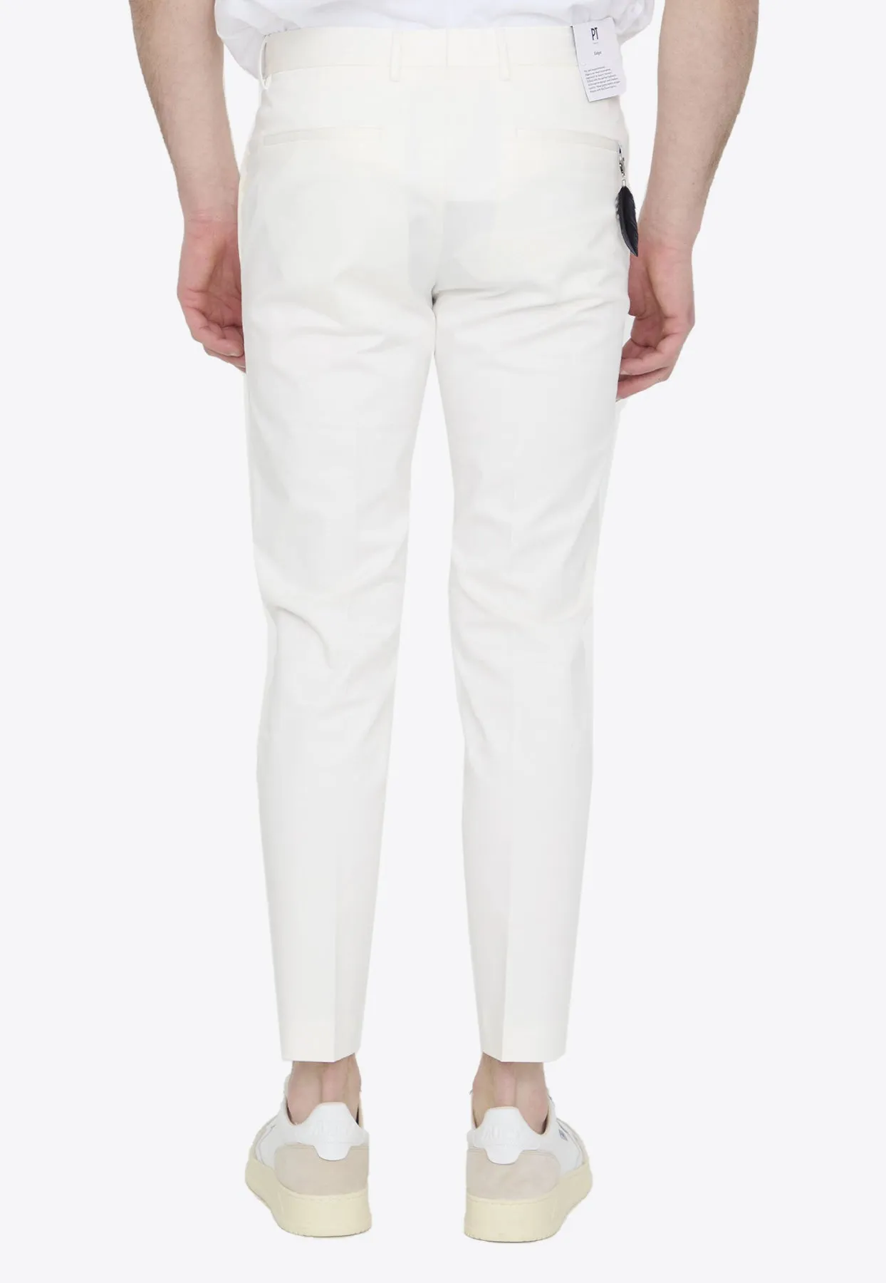 Feather-Charm Slim Pants