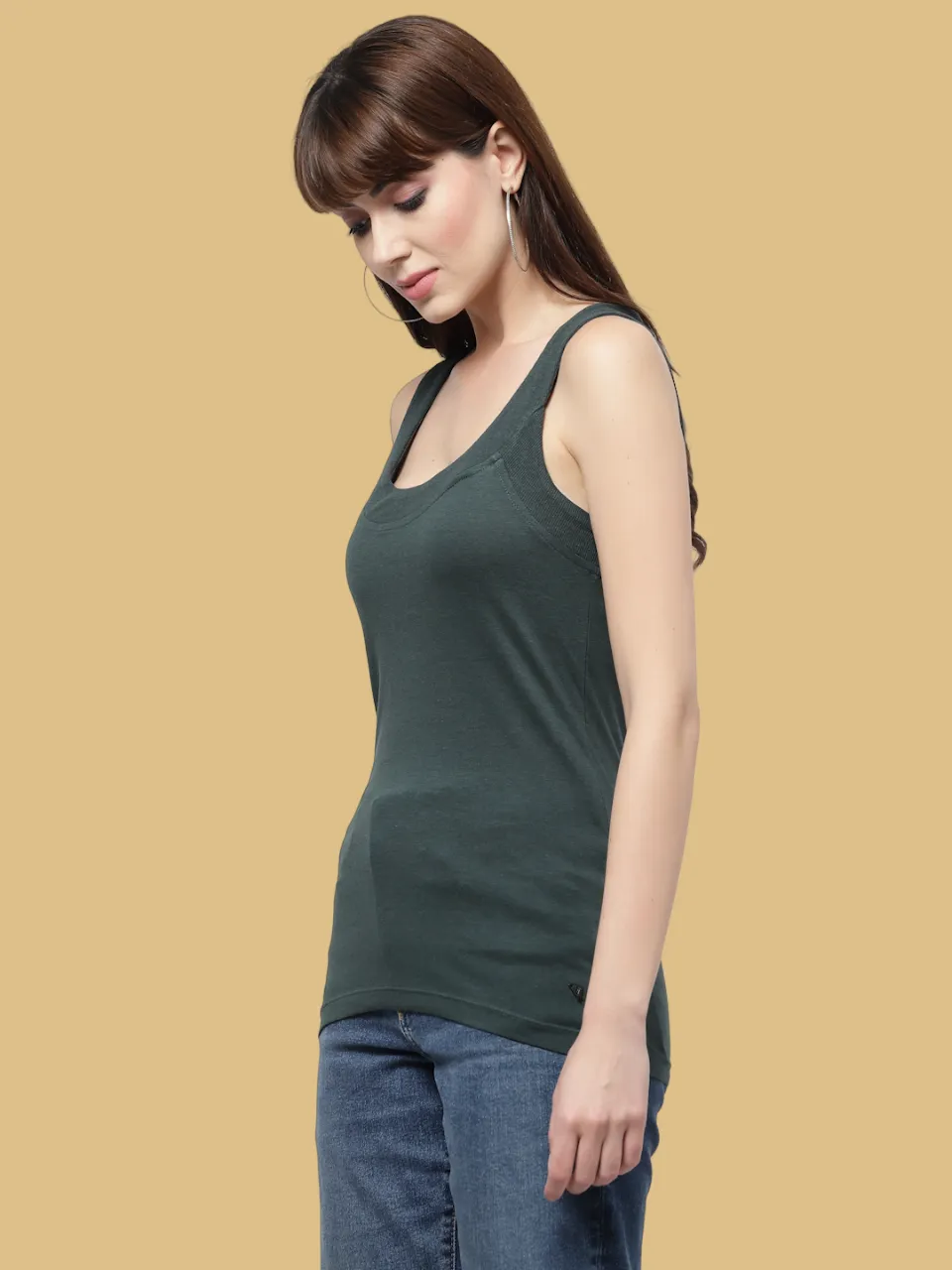 Flawless Women Green Tank Top