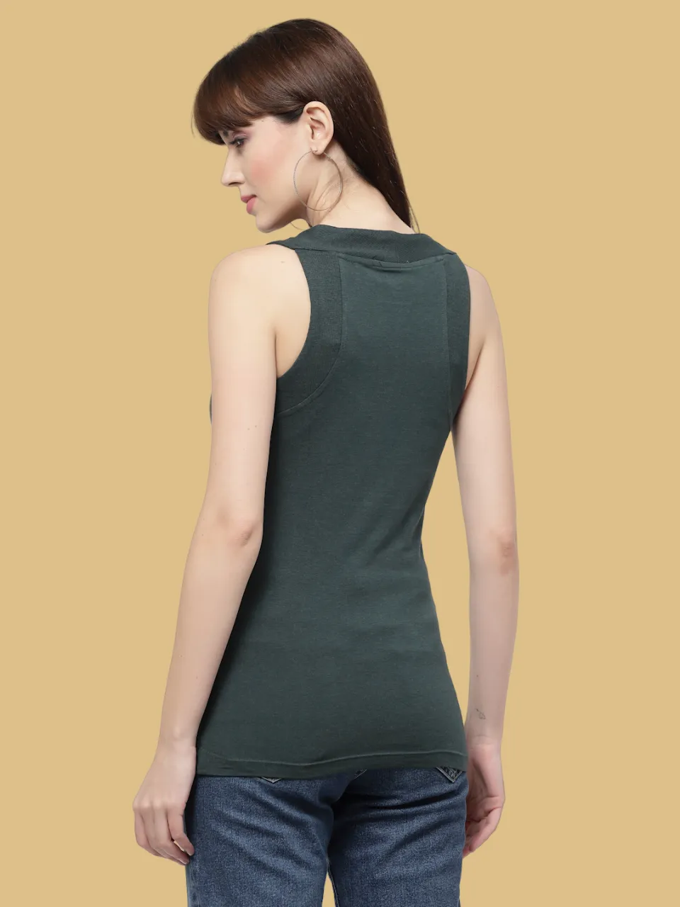 Flawless Women Green Tank Top