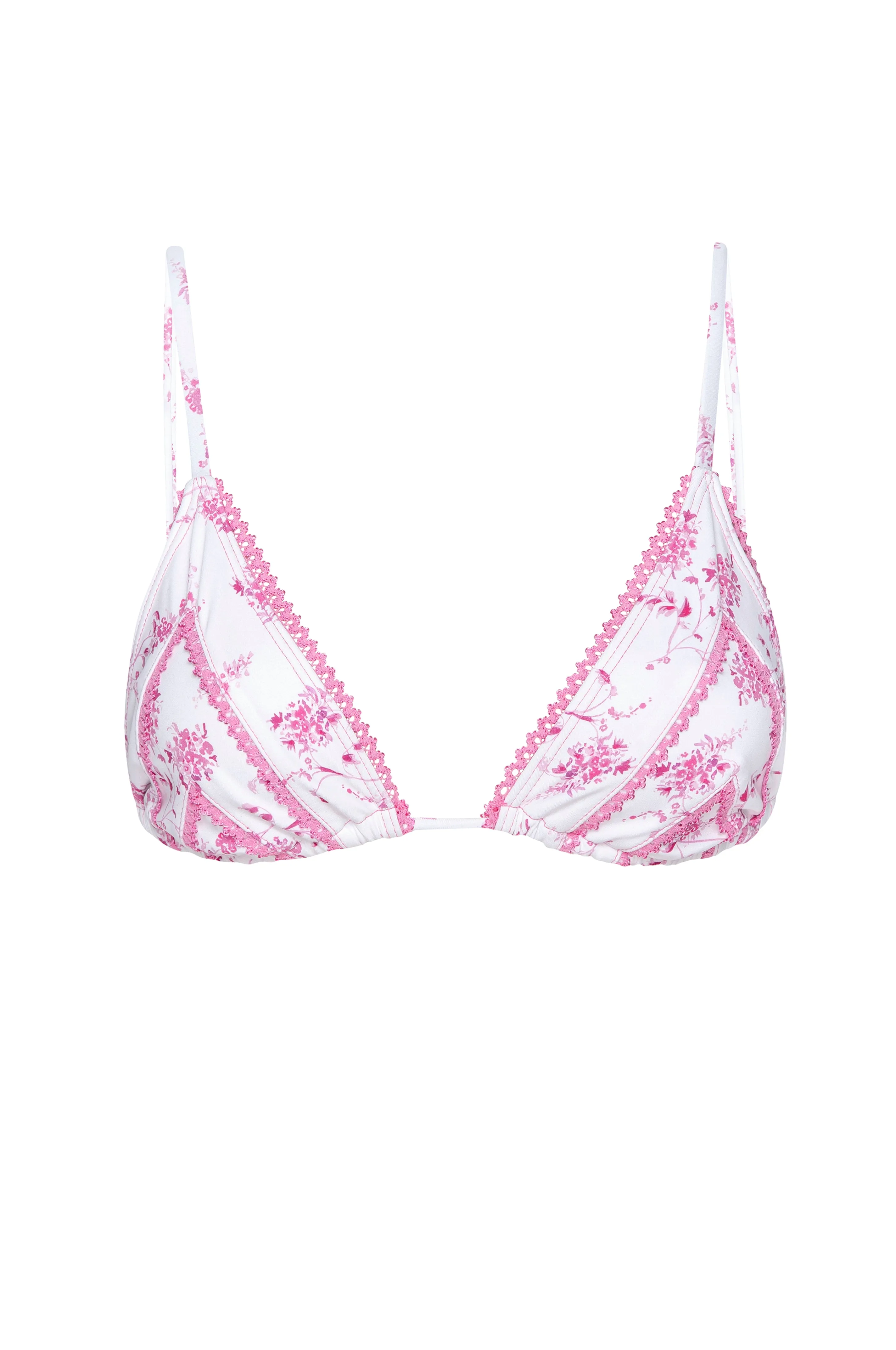 FLORENCE BIKINI TOP - PINK FLORAL