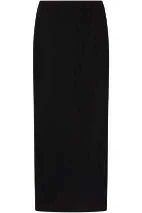 FLUID LONG SKIRT | BLACK