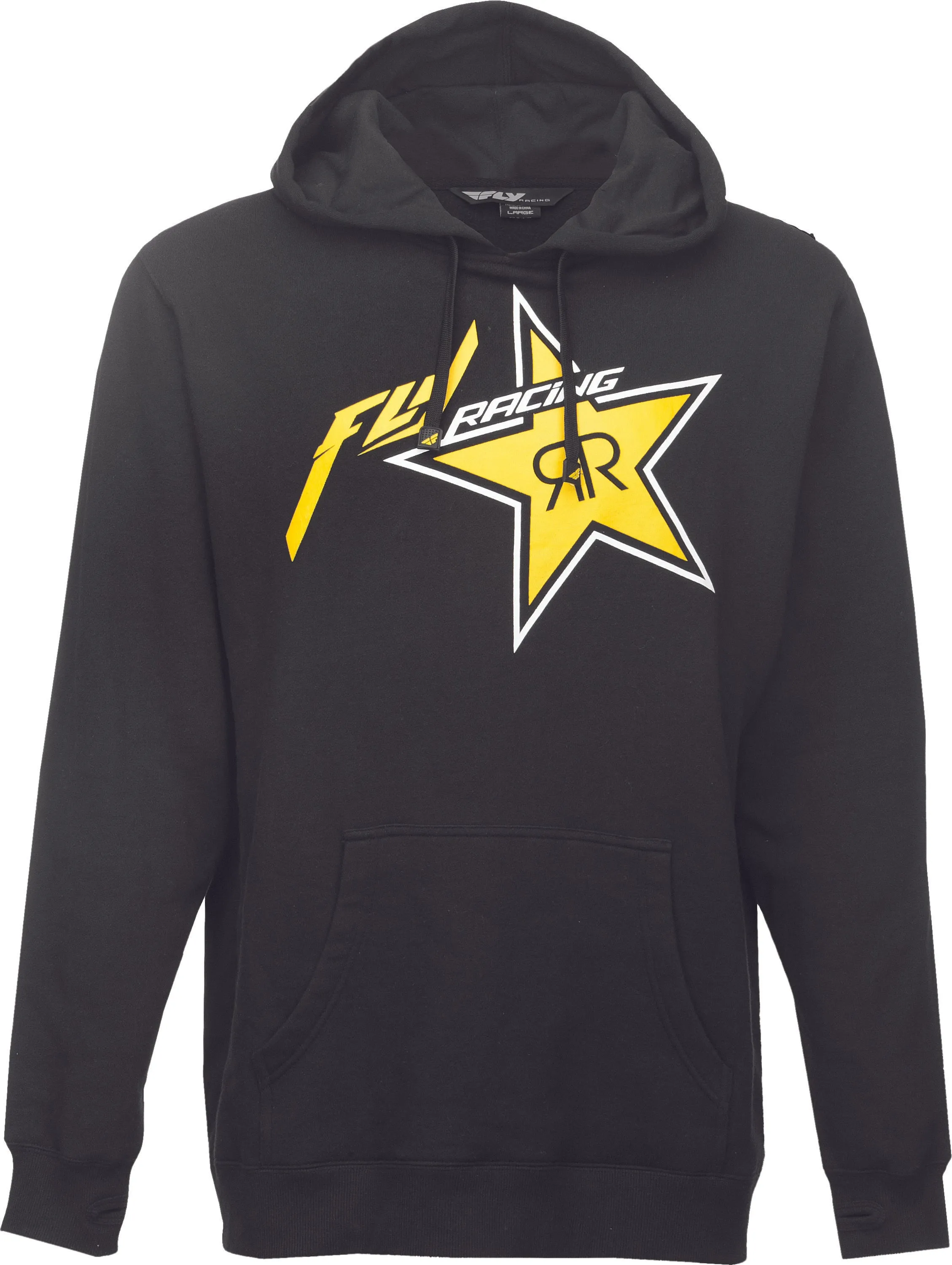 FLY RACING ROCKSTAR HOODIE BLACK/YELLOW M 354-6290M